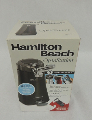 HAMILTON BEACH OPEN STATION CAN OPENER, 76389R, NEW