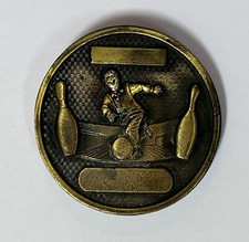 Tiffany Studio . RARE Vintage New York Brass Belt Buckle Bowling Great Shape