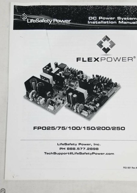 Sielox Lifesafety Power Flexpower Fpo250-f8pe1 Enclosure Slx250-f8pe1