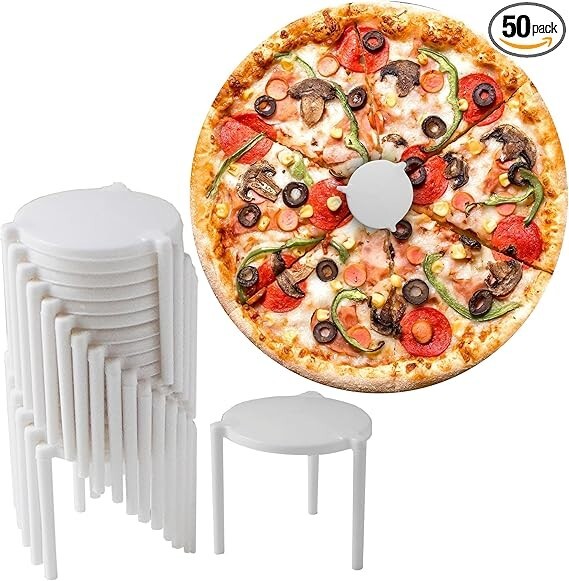 Pizza Saver Stand Disposable Plastic Tabletop Pizza Tripod Stack