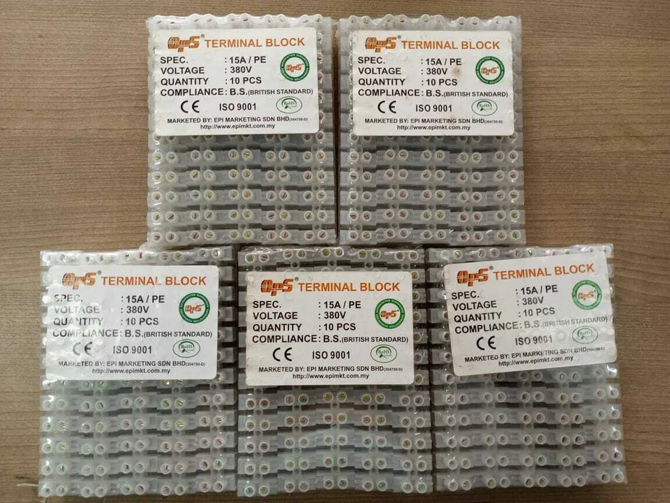 NEW OPS 15Amp Terminal Block Connector 50PCS (5 Pack) by EPI Marketing Sdn Bhd - Image 2 of 4