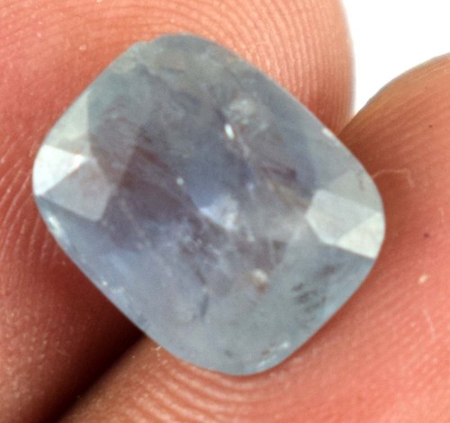 Cuscino 3,55 Ct Zaffiro Blu Pietra Preziosa Naturale Certificato BS36 Super Affare - Foto 8 di 13
