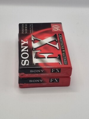 2x SONY FX 90 IEC 1 Type 1 Audio Cassette Kassette Tape MC - neu in OVP sealed