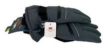 TEK GEAR SKI GLOVES MENS TOUCH SCREEN COMPATIBLE WATER RESISTANT GRAY S/M