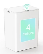Automatic Bathroom Trash Can with Lid 4 Gallon Touchless Motion Sensor Trash ...