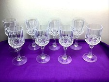  8 Cristal DArques Longchamp CRYSTAL Stemware...