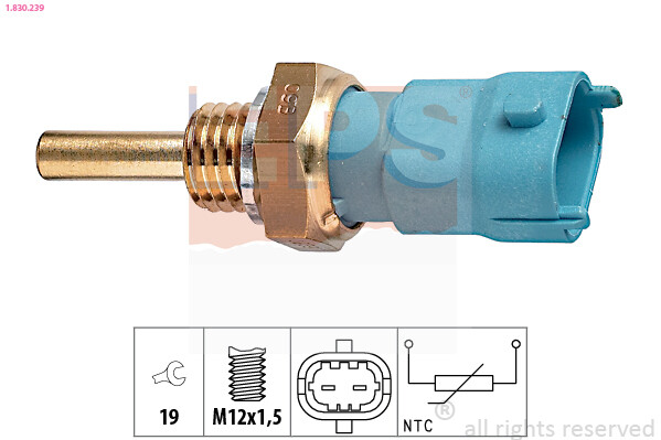 EPS 1.830.239 Sensor, coolant temperature for ,ALFA ROMEO,BENTLEY,CADILLAC,CHEVR