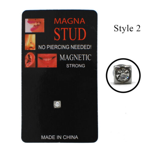 1 Stück Kein Piercing Magnetische Nasenstecker Lippen Ohrstecker Ohrringe < - Bild 13 von 37