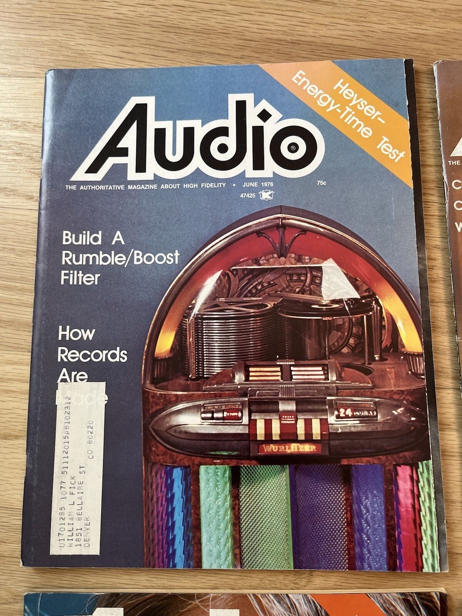 Lot: 8 “Audio” Magazine THE AUTHORITATIVE MAGAZINE ABOUT HIGH