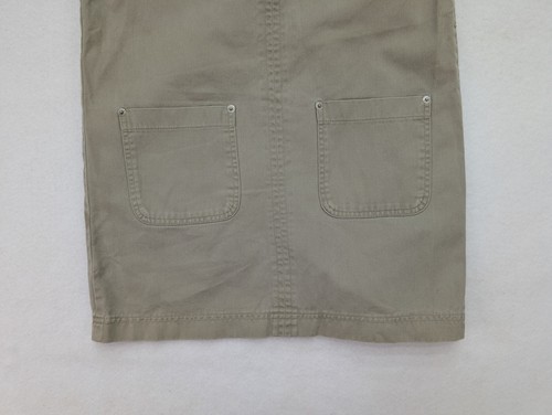 Palmetto's Girl's Jumper Dress Size L Beige Khaki Denim 90s Y2K FLAWS - Picture 3 of 23
