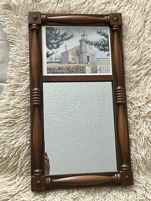 Stonington Lighthouse CT Federal Colonial Style Wall Mirror Mark Sherman Art