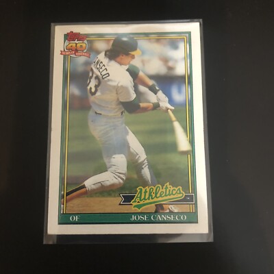 その他 TOPPS 40 YEARS OF BASEBALL 1991 topps 40 years of baseball Jose Canseco #700 Athletics | eBay