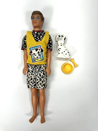 VTG Barbie Pet Pals Kevin Doll Skipper Boyfriend Dalmation Dog Puppy Mattel 1991