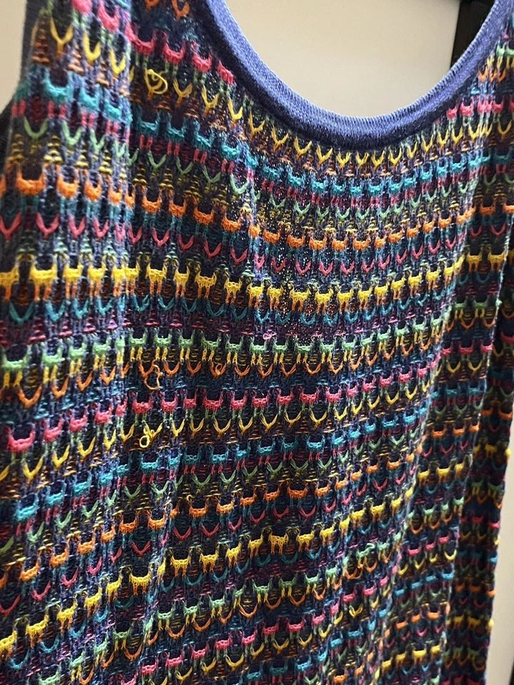 Vestido Suéter Vintage Coogi Multicolor Talla L Foto 2 de 4