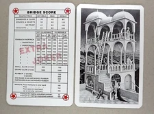 1 x Extra Joker playing card M C Escher: Up and down AE 019