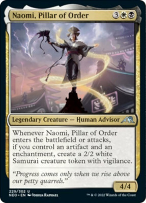 x4 Naomi, Pillar of Order NEO MTG 229/302 UNCOMMON M/NM 4x
