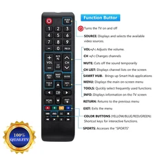 New Samsung Remote for Samsung TV UN39EH5003F UN60EH6003 UN60ES6003F UN32EH4003F