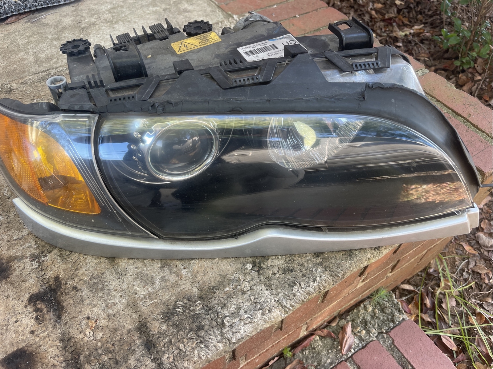 BMW E46 Sedan Headlight Head Light ZKW Left Driver 6925645 6925647 