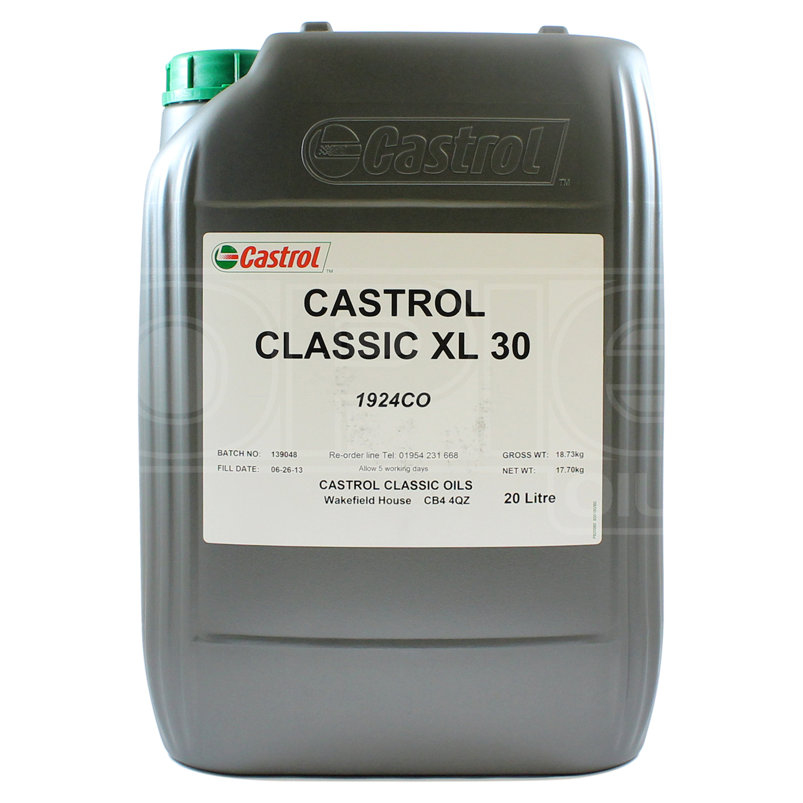 Castrol Classic XL30 monograde SAE30 classic engine oil - 20 litres / 20L