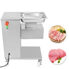 QE-500KG Output Meat Cutting Machine 110V Meat Cutter Slicer Stainless Steel
