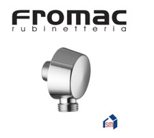 PRESA ACQUA AD ANGOLO GOMITO MM PER DOCCIA IN OTTONE CROMATO D. 1/2 x SALISCENDI