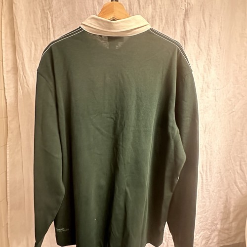 Lacoste Loose Fit Rugby Polo Shirt With Large Logo - Green - Size 6 / XL - NWT - Picture 2 of 8