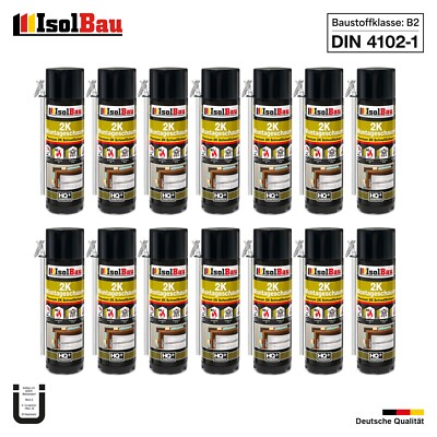 2K Montageschaum Bauschaum Zargenschaum 1 - 48 x 400ml PU Schaum Schnellschaum