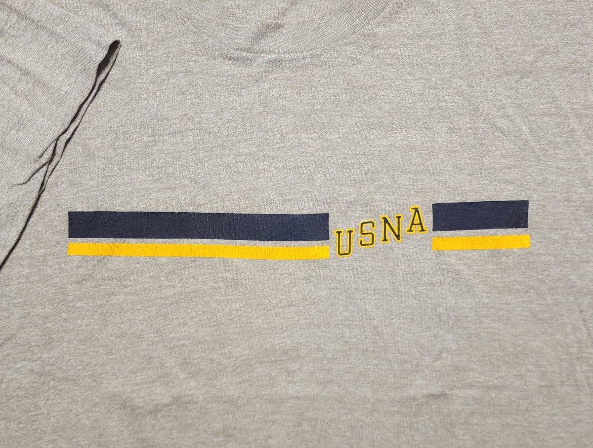 Vintage 1980s USNA US Naval Academy Thin 50/50 Made in USA