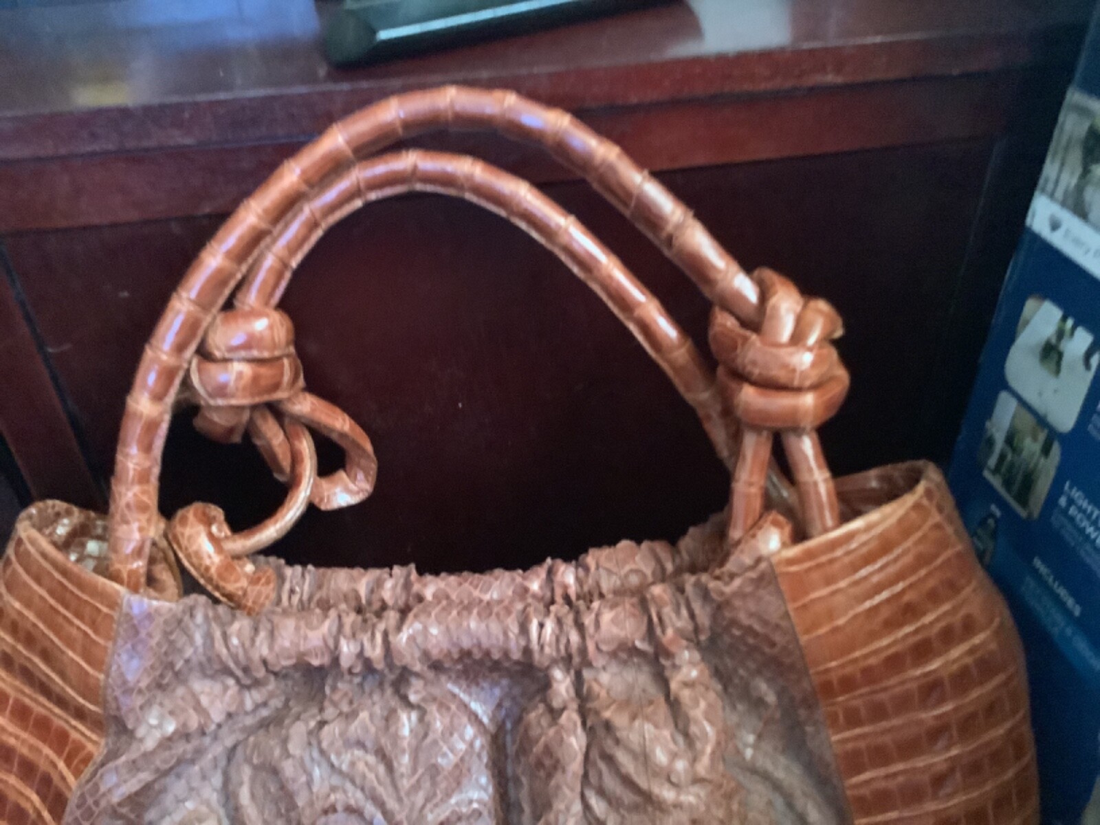 NANCY GONZALEZ BROWN PYTHON and ALLIGATOR LARGE S… - image 5