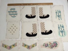 Needlepoint of La Jolla Needle Nook Needlepoint Canvas Lot HP Chintz Designs HP