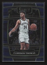 2021-22 Panini Select Retail Blue Cameron Thomas RC #21 Brooklyn Nets