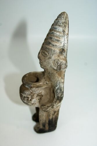 ORIGINAL 1000 YR PRE COLUMBIAN MAYAN AZTEC POTTERY FETISH FIGURE - Picture 3 of 5