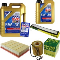 Mann Inspektionspaket 6L Liqui Moly Longlife III 5W-30 FüR BMW X3 E83 2.0I