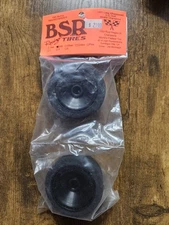 2-Pack New BSR Racing Mounted Foam Tires GOLD (2) Black Wheels