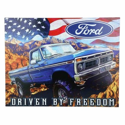 Ford Driven By Freedom Artwork Tin Sign 16'' x 12.5'' DE-TIN2635