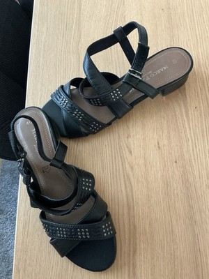 Sandalen / Sandaletten von Marco Tozzi - Gr. 40 - Schwarz - NEU 