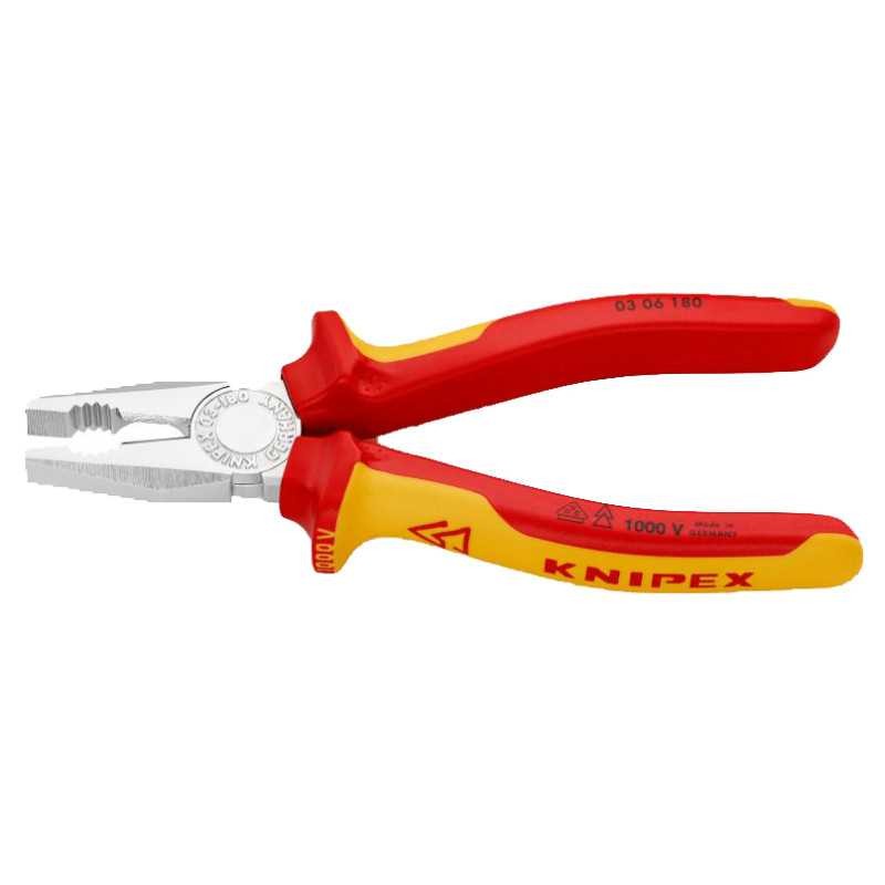 Pince universelle 1000V KNIPEX 180mm outillage électricien pour câblage sûr