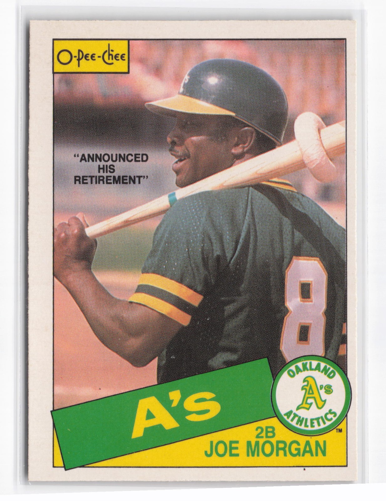Joe Morgan 1985 O-Pee-Chee #352