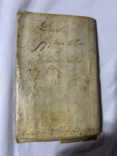 1800 Sheepskin land Deed From Washington PA