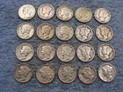 20 SILVER MERCURY DIMES WITH DATES lot 10
