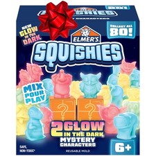 Squishy Glow in the Dark Toy Kit for Ages 6 : 13 Fun Pieces for Creative Kids
