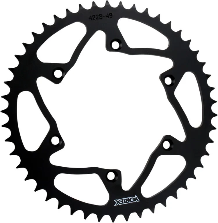 Piñón trasero Vortex acero negro 48T Kawasaki KX125 KDX200 KX250/F KLX300R 422S-48 Foto 2 de 4