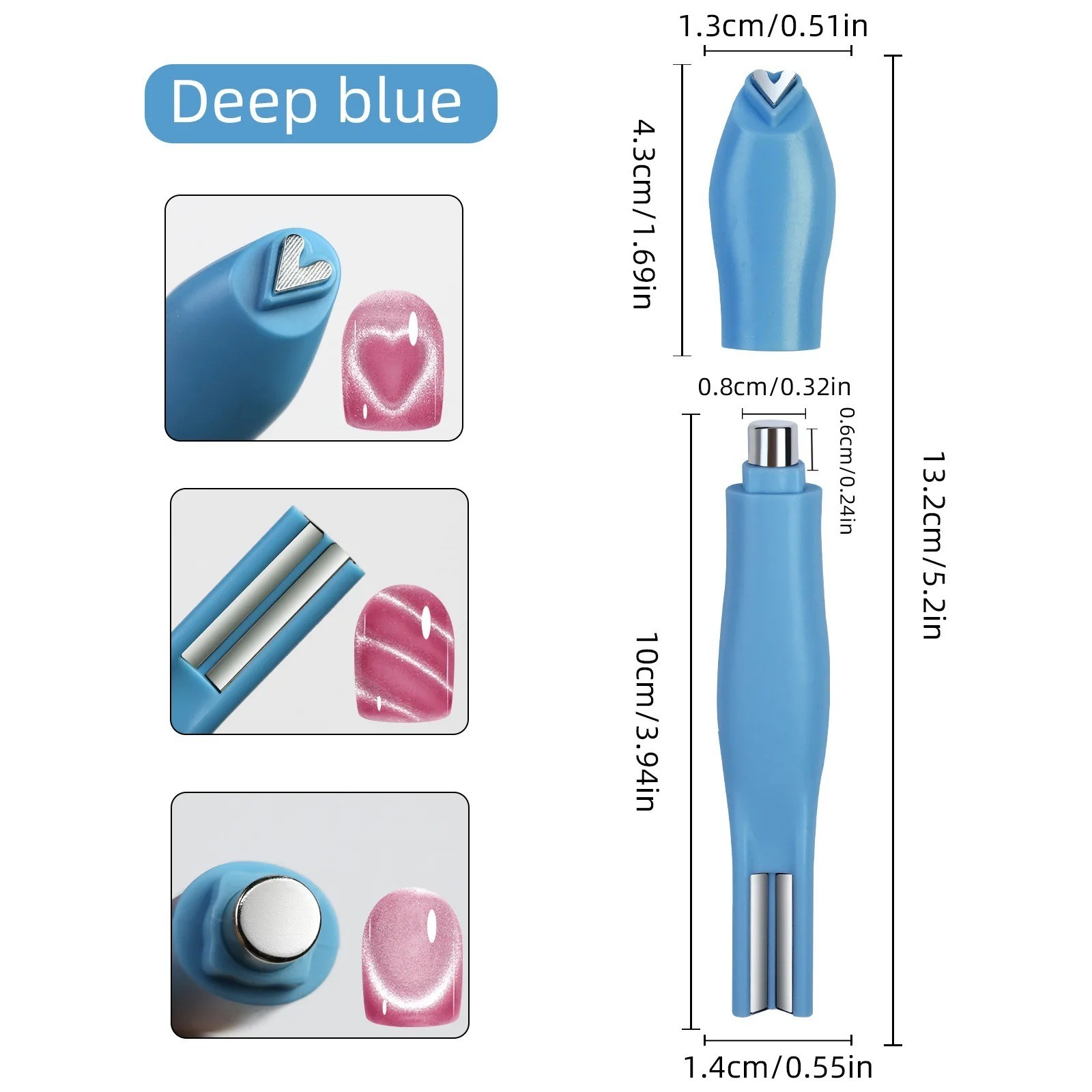 Cat Eye Nail Magnet Kit, 3-In-1 Magnet for Gel Polish with Dual-Ended Pen