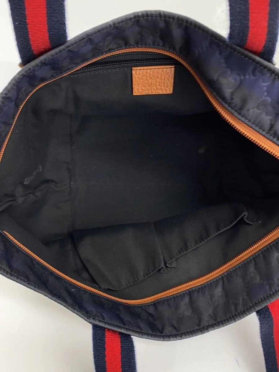 GUCCI handbag in nylon NVY with all-over pattern 374433 502752 thumbnail 6