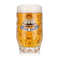 Birra Moretti Bier Glas Krug Bierseidel Bierhumpen 0,2l Sans Souci Relief