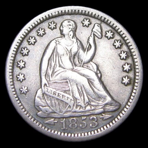 1853-O Seated Liberty Half Dime Silver ---- Stunning Rare Coin ---- #PP485