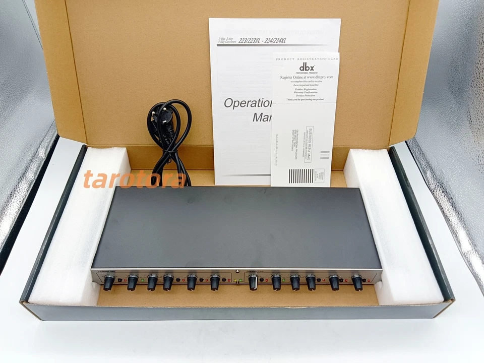 234xs dbx Estéreo 2/3 Vías/Mono 4 Vías Crossover con XLR Mono Sum Subwoofer Sub Salida Foto 3 de 4