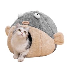 Cat Beds for Indoor Cats - Bed Cave with Removable Washable Cushioned Pillow