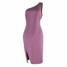 Likely Helena One Shoulder Bodycon Dress Knee Length Pink Women Size 6