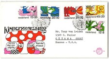 Netherlands #B439-443 FDC, 1968